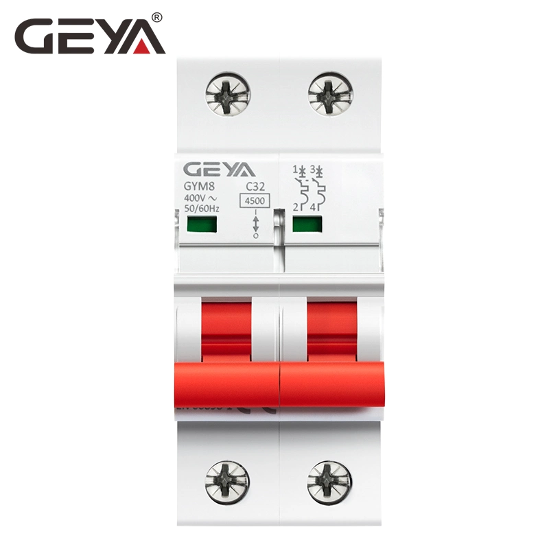 Geya Gym10 2p 6-25A 230V 400V AC DC MCB 1p 2p 3p 4p Switch Miniature Circuit Breaker Mini Circuit Breaker
