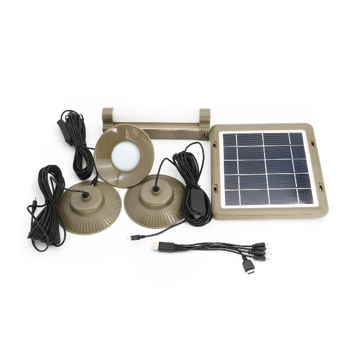 4W High Quality Solar Panel with 3PCS LED Solar Lighting Systems