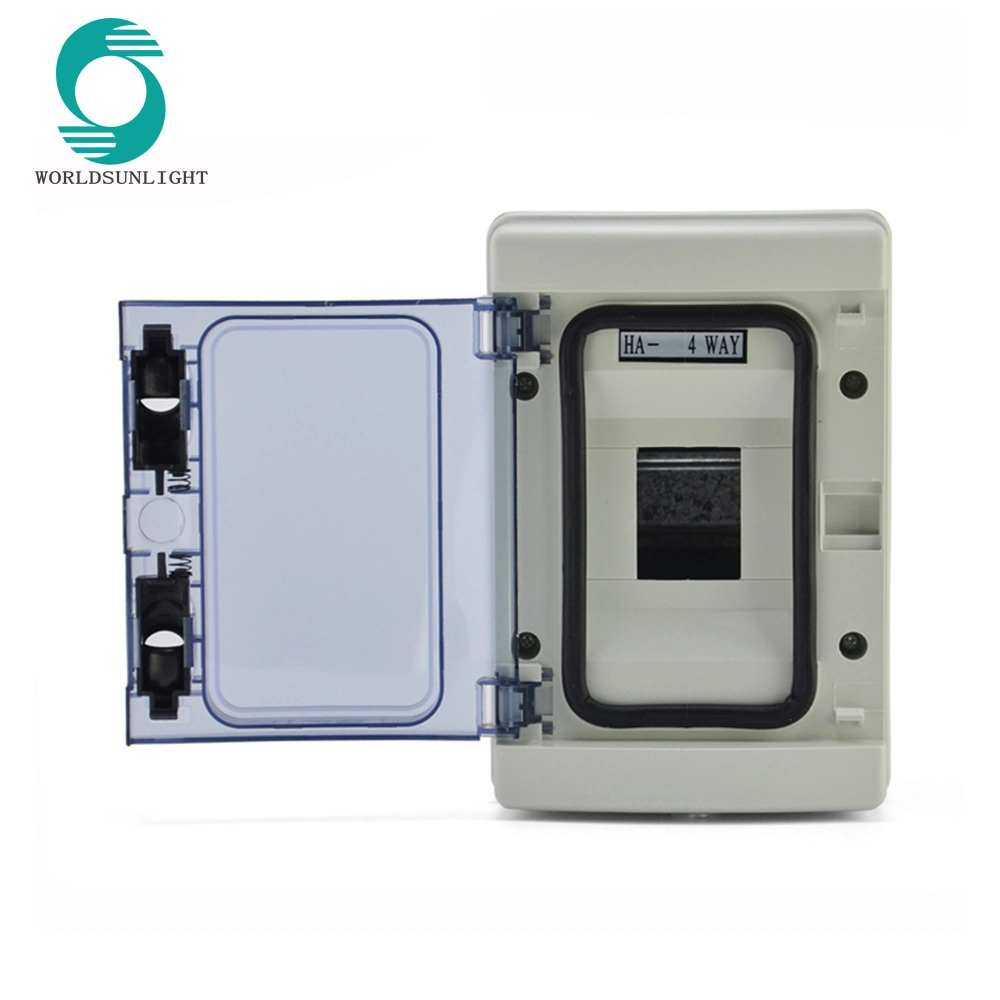 Ha-4 4 Ways IP65 Transparent Plastic Types ABS+PC Power Distribution Box Switch Box Enclosure MCB Box