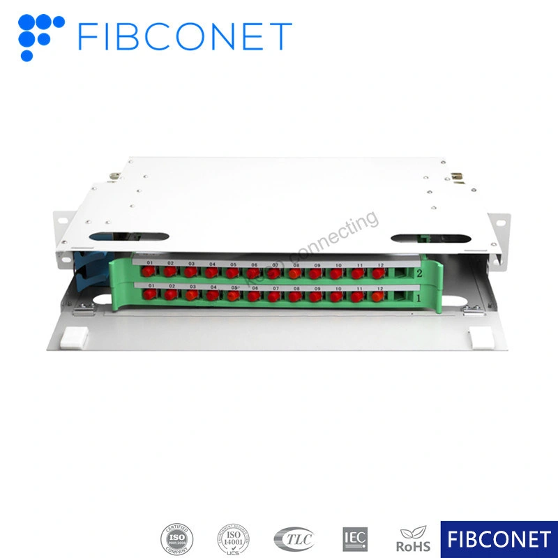 Optic Distribution Frame1u 2u Sc FC Patch Panel Rack Mount Box