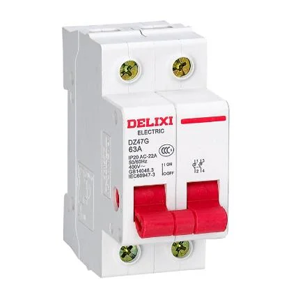 Delixi Dz47g MCB AC230V Safety Isolation Switch off Resistance and Inductance