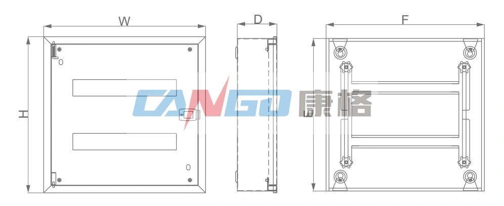 Kgeb Series Flush Mounted DIN-Rail Type 10-20ways Distribution Board