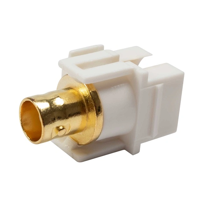 Gold Plated Tnp BNC Keystone Jack Insert Connector for Wall Plate