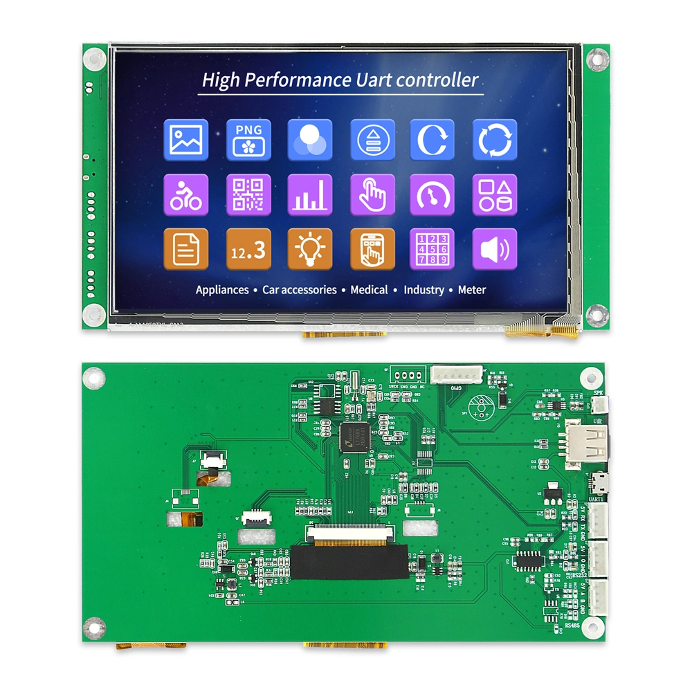 Uart Interface Custom Design 5 Inch Control Panel Available