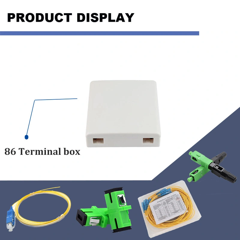 FTTH Indoor 86 Type Optical Fiber Distribution Box Optical Fiber Socket Panel