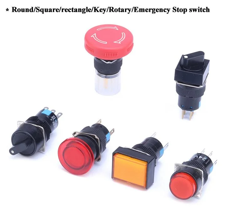 Ds-324 Small Plastic Push Button Switch 12mm Momentary off- (On) 1A 250VAC Mini Push Button Switch