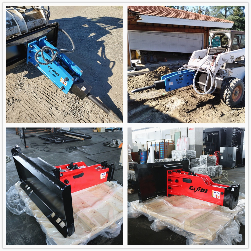 Skid Steer Hydraulic Breaker with Plate for Bob-Cat