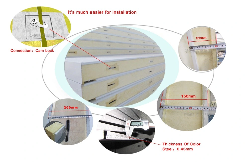 Customized Cold Storage with PU Panels Cold Room Chiller Room with Condensing Unit for Fruit Beer