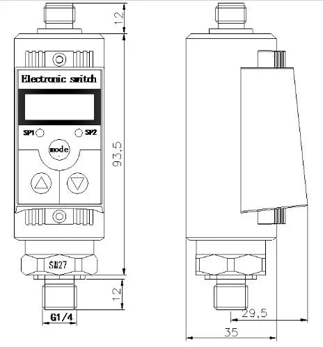 Oil Gas Air Water Factory Automatic System Pressure Switches Controller