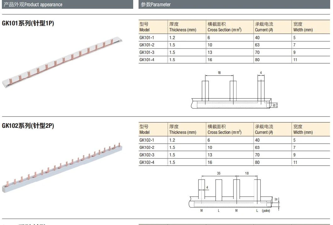 New Type Top Sale Popular Product Pin Type Copper Busbar Assembly Busbar