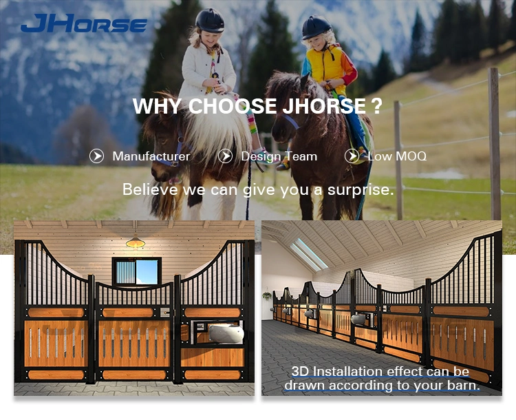 Heavy Duty Luxury Customized Bamboo Horse Stable Equipment Internal Horse Stall Fronts Panels Box for Sale