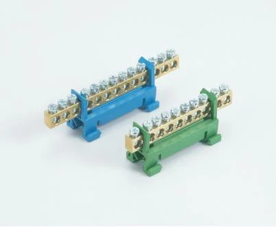 Copper Neutral Links Bus Bar DIN Rail Connecting Copper Terminal Block for DIN Rail