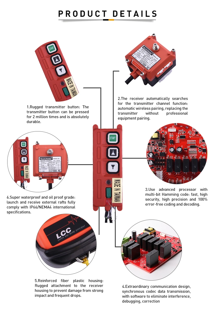 F21-2s Universal Mini Mine Drilling Rig Hydraulic Press Wireless Remote Control Switch