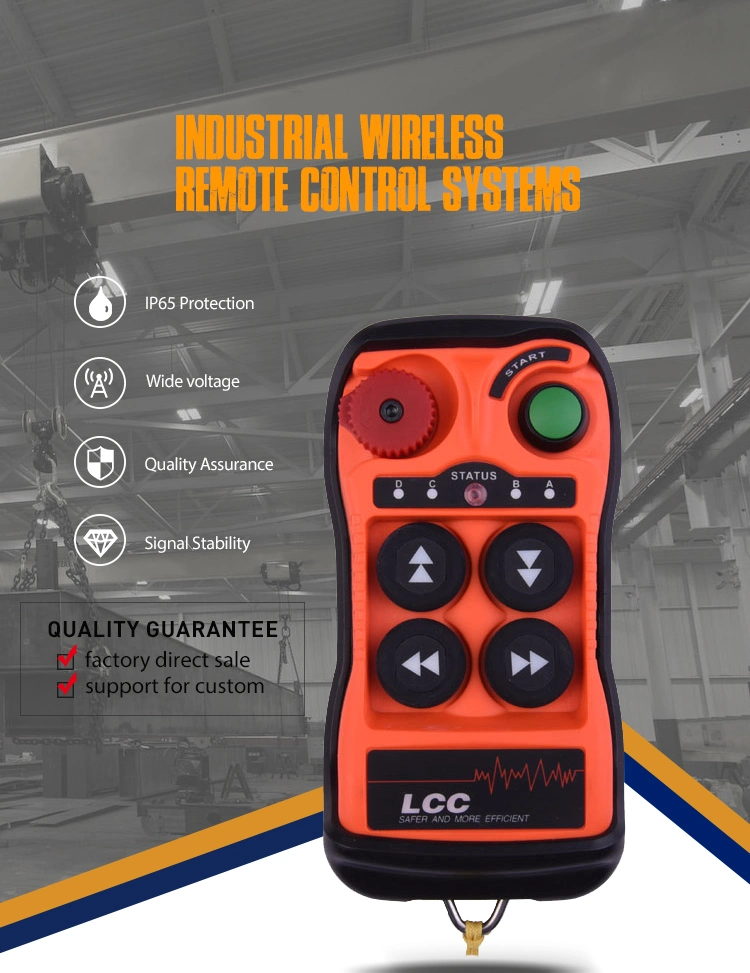 Q404 Industrial Wireless Remote Control Switch Board for Cranes