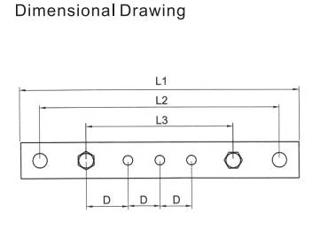 Grounding System Electrical Screw Wire Brass Connector Earth Bar Terminal Block