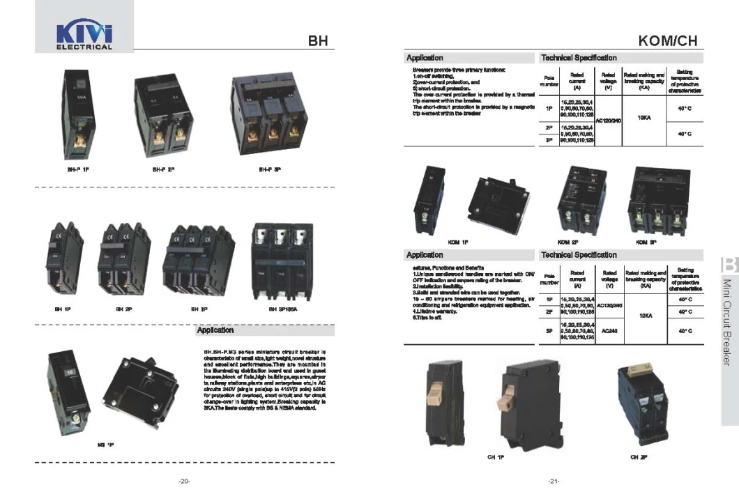 Nc100h Mini Circuit Breaker, Main Breaker