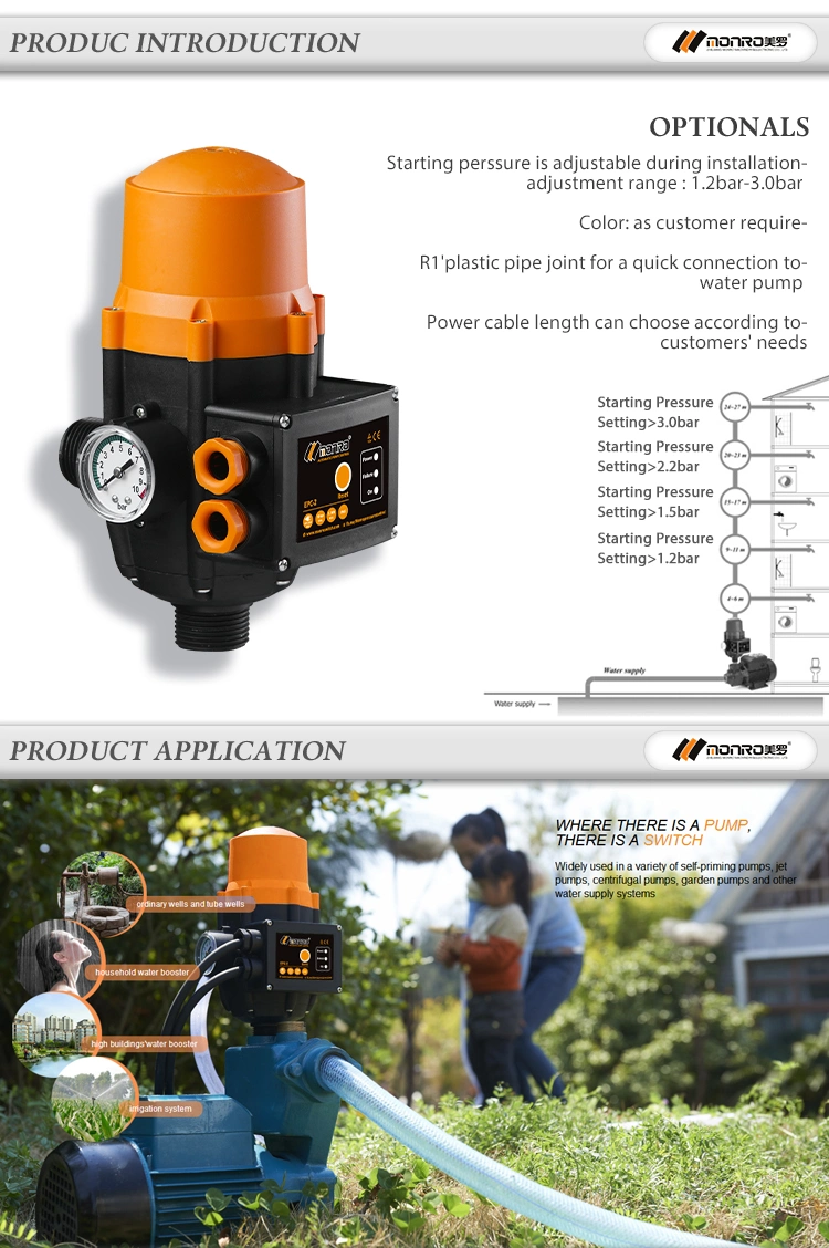 Differential Pressure Switch EPC-2/Monro Brand /10A/0.55kw/110V Zhejiang Taizhou