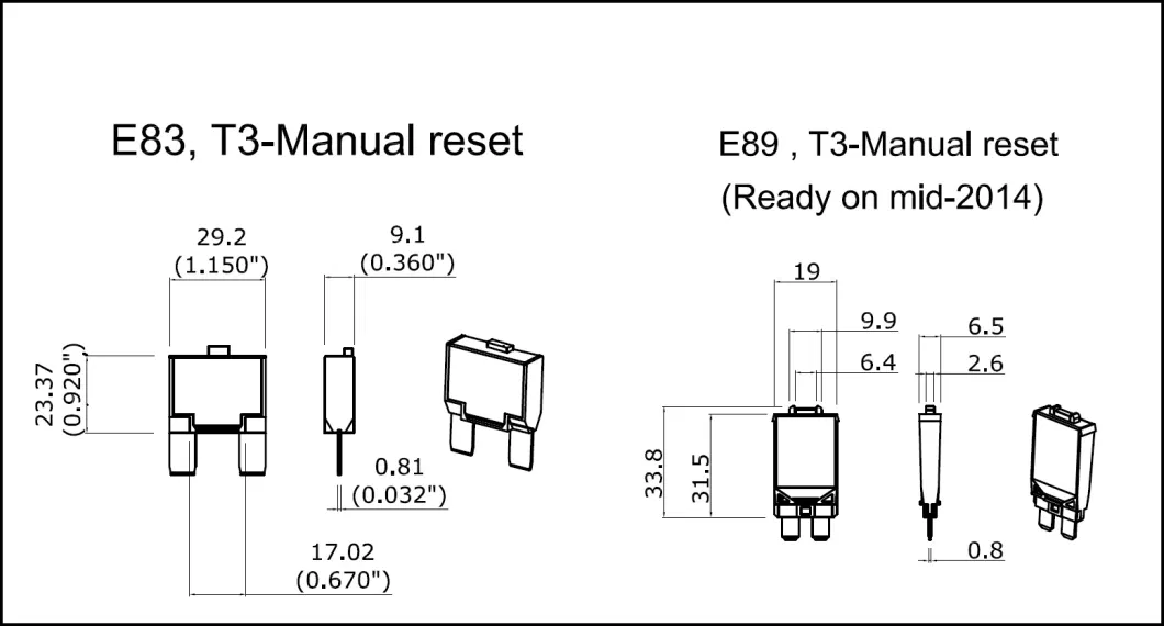 Metal Sheet Structure, Quick-Connect Terminal Design, Overcurrent Circuit Breaker