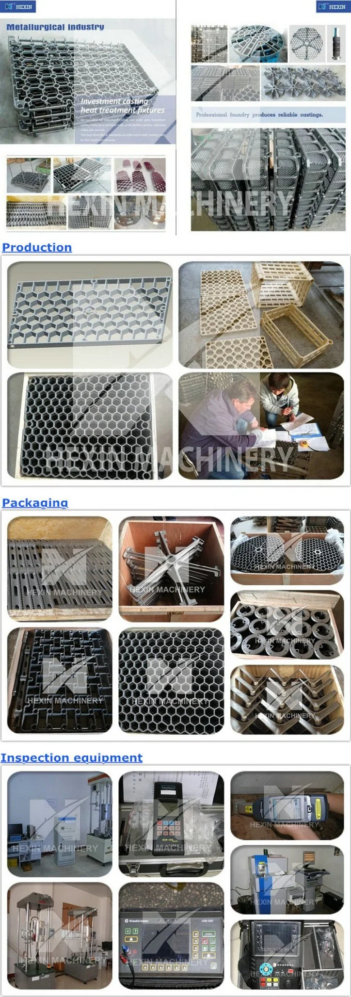 Cast Trays Made by Investment Casting Process with Material 1.4848 1.4857 Hx61017
