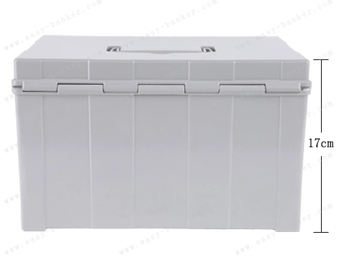 DB-SA-08 Portable Plastic Document Box Bank Use Storage Document Box