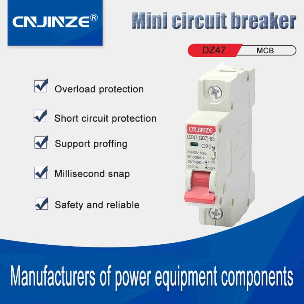 Manufacturer&prime;s Direct Sales of Dz47 New High Breaking Miniature Circuit Breaker (MCB)