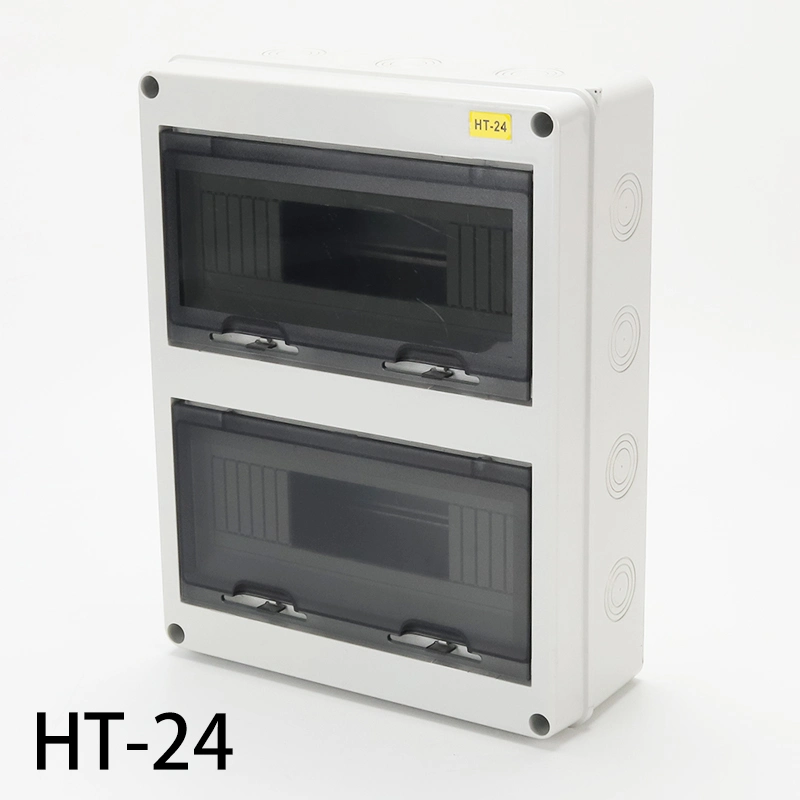 Ht-5 Plastic Waterproof 120*160*95mm ABS Surface Flush Type 5 Way Outdoor MCB Distribution Box Electrical Power Box