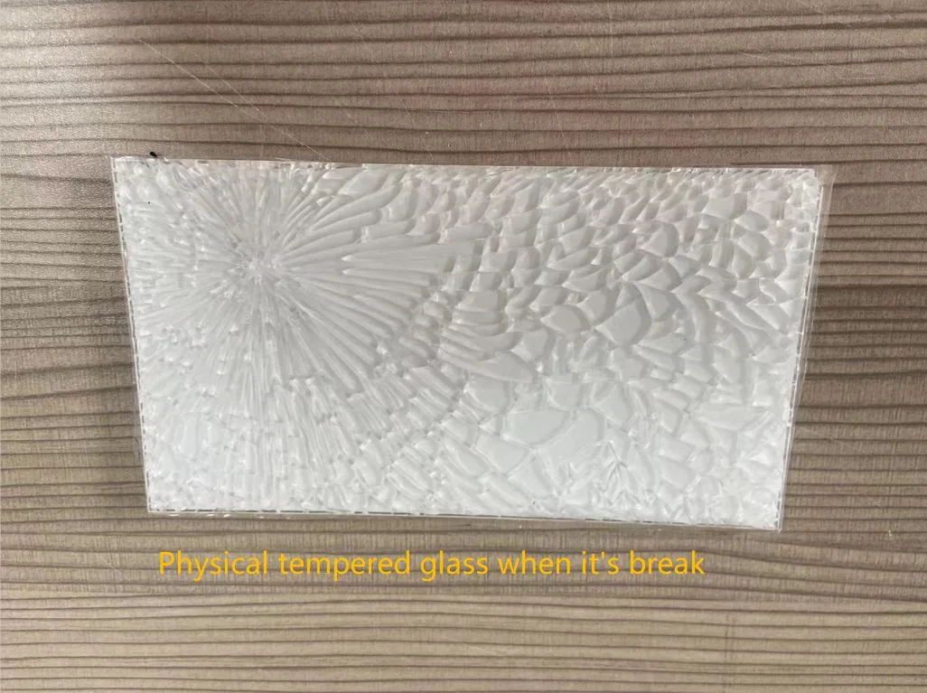 Ceramic Printing Physical Tempered 3mm, 4mm, 6mm Lighting Glass Cover Decorative Glass Panel