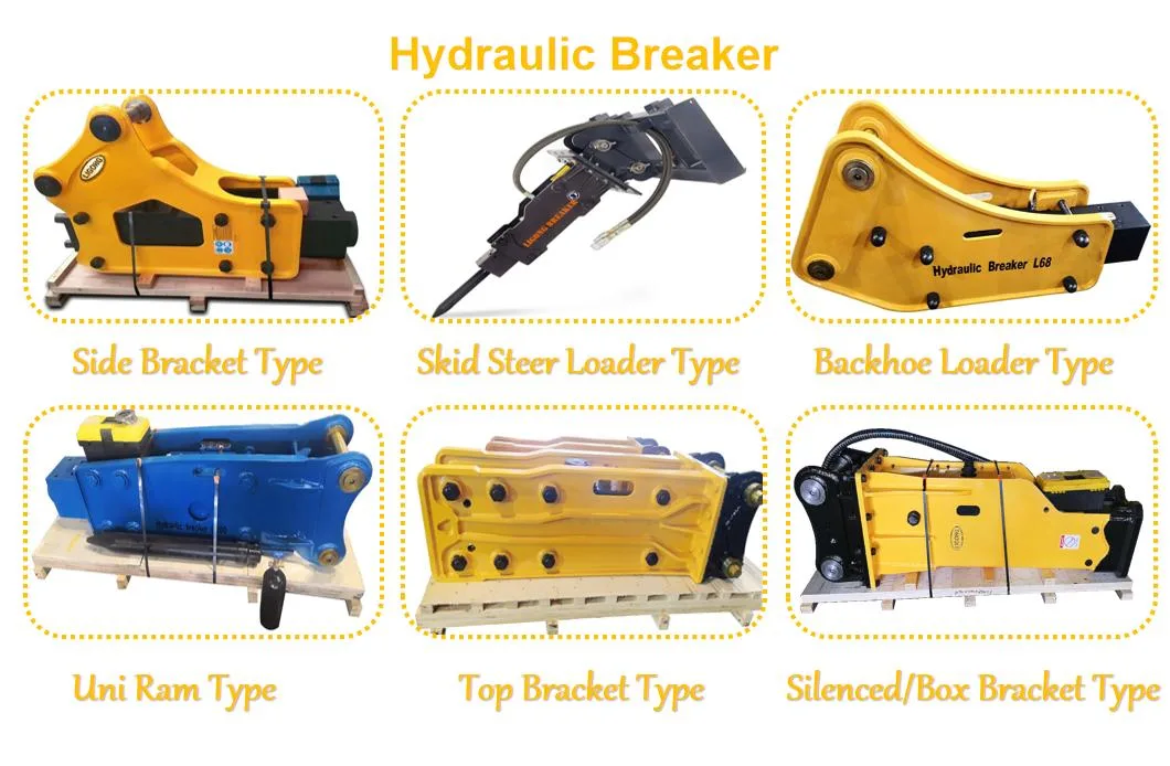 CE Hydraulic Hammer Excavator Hydraulic Breaker for PC200 320d Sk200 Excavator Digger
