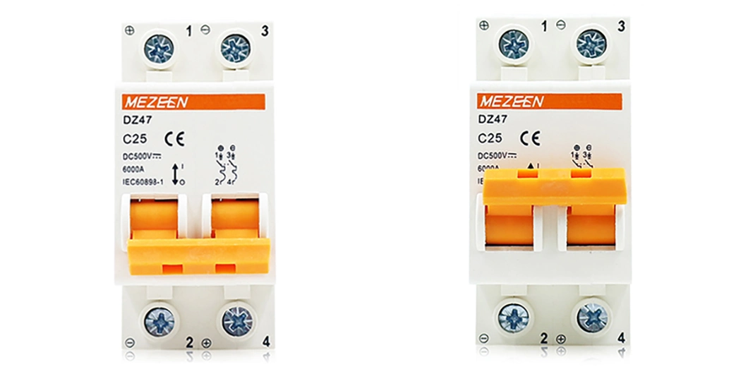 32A/2p DC MCB/Circuit Breakers Manufacturer Color Custom-Made