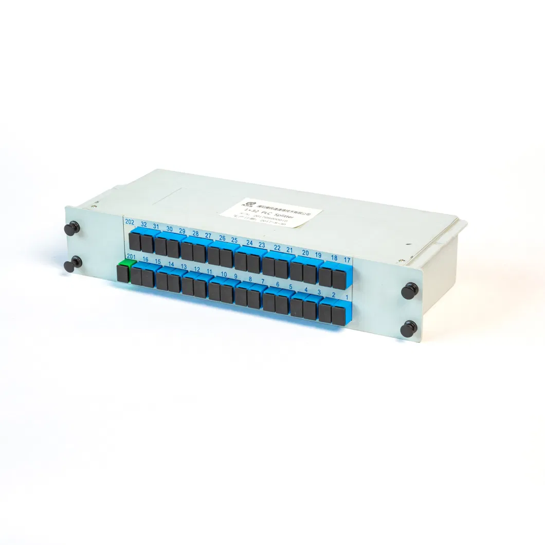 Fiber Optic 1X4 1X8 1X16 Mini Plug-in Module Box Type PLC Splitter