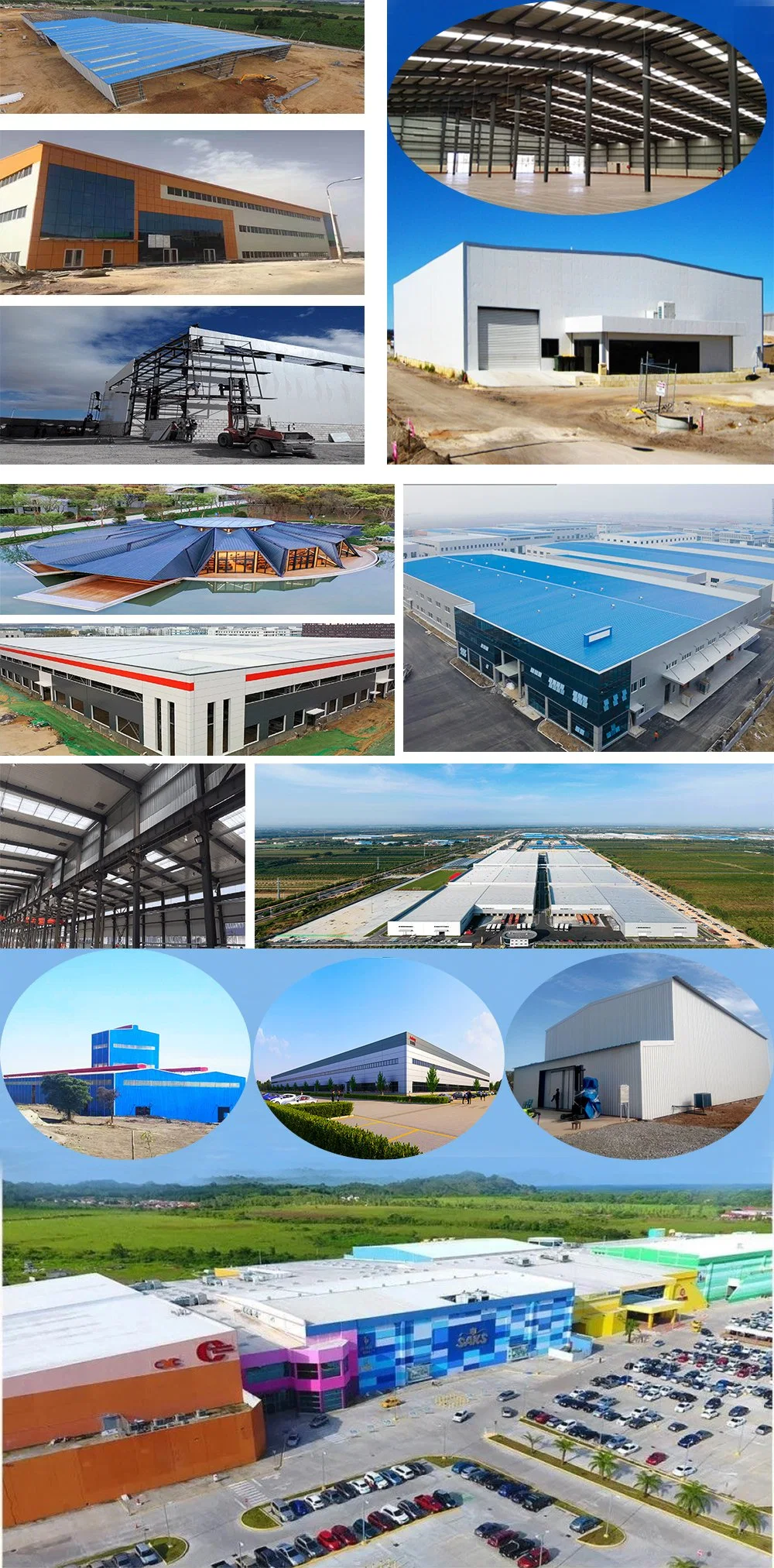 Modular Construction Building Steel Structure Prefabricated Metal Warehouse /Workshop for Algeria