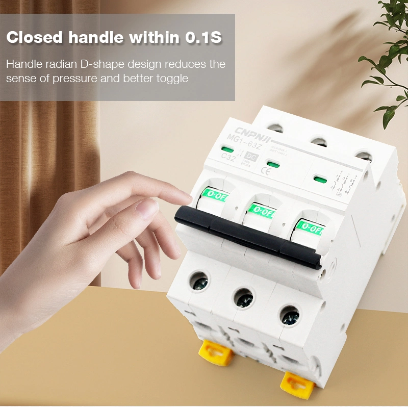 15A 1p 250V Low Voltage DIN Rail Mounted Miniature Air Circuit Breaker Suitable for Solar Panels Grid System DC MCB