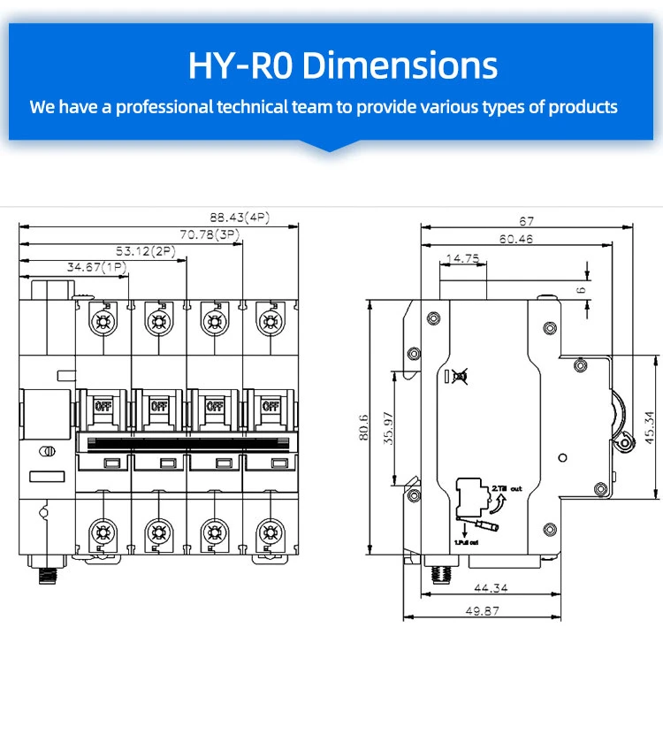 Heyi Hy-R3 Best Circuit Breaker P4 WiFi Wif Panel Home Smart