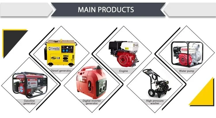 2kw Patented Technology Portable Gasoline Electric Generator for Home Standby Tank Engine Air Protection Circuit Cooling