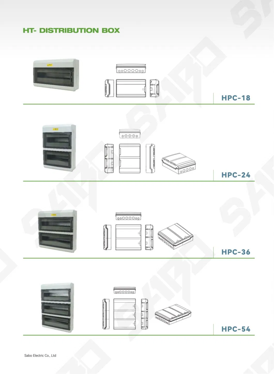 Hot Sale Electrical Equipment Supplies PC Plastic Panel Distribution Box Price
