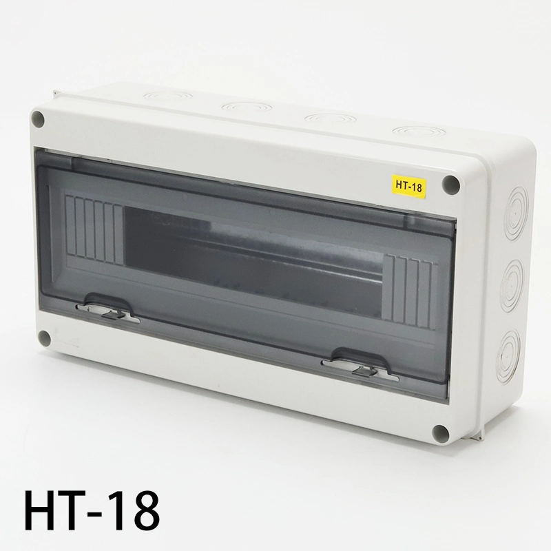 Ht-5 Plastic Waterproof 120*160*95mm ABS Surface Flush Type 5 Way Outdoor MCB Distribution Box Electrical Power Box