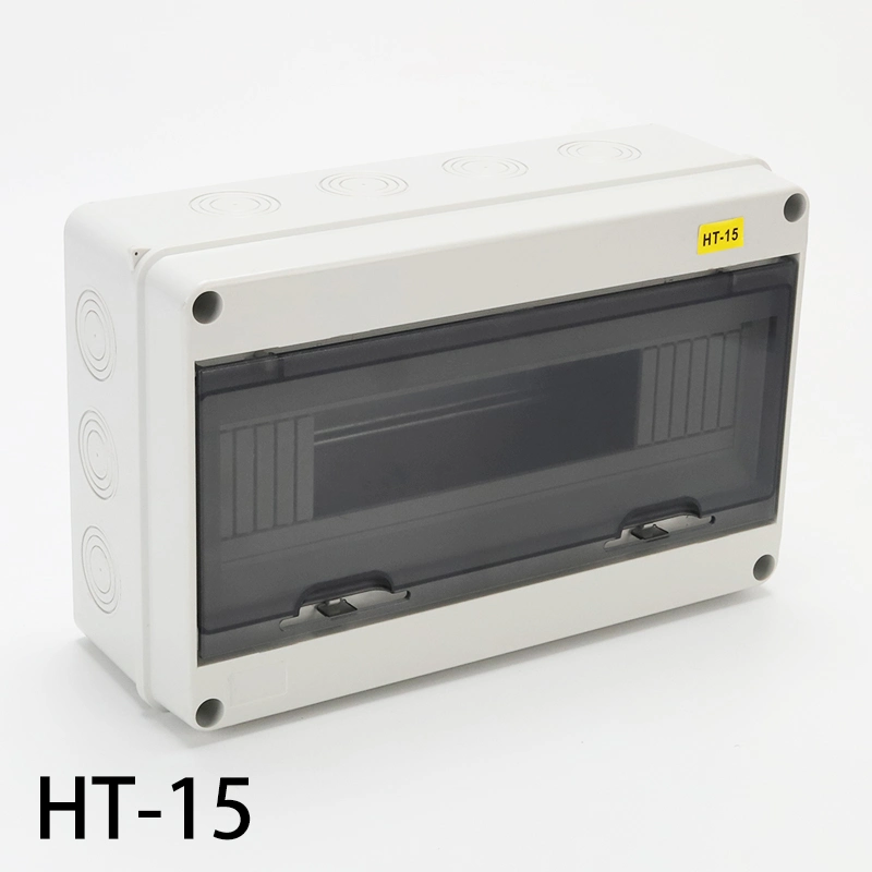 Ht-5 Plastic Waterproof 120*160*95mm ABS Surface Flush Type 5 Way Outdoor MCB Distribution Box Electrical Power Box