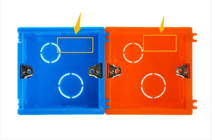PVC Electrical Conduit Fittings Junction Box Single Plastic Switch Box