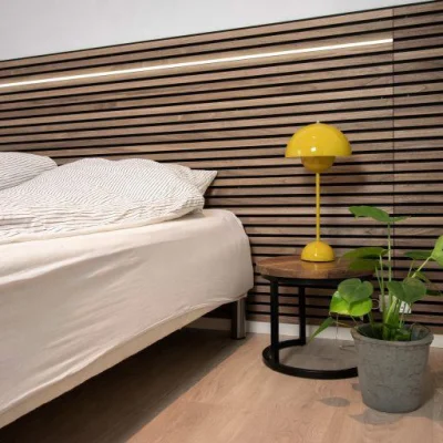 Панель акустического 3D-панели для панелей отделки Euyal Wood Veneer Slat с хорошим изображением Обслуживание