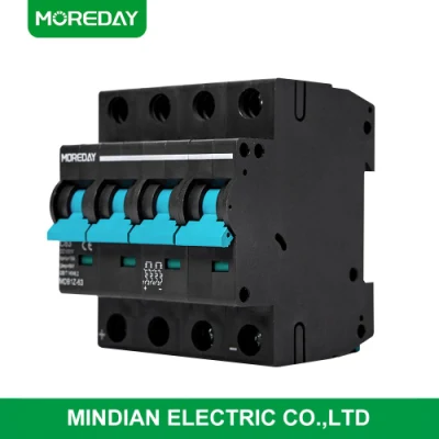  DC/AC Mini Dz47 C63 6ka Электрические прерыватели 1-полюсные 2-полюсные 3-полюсные 4-полюсный миниатюрный автоматический выключатель 220/415V 10A 40A 50A 63A MCB