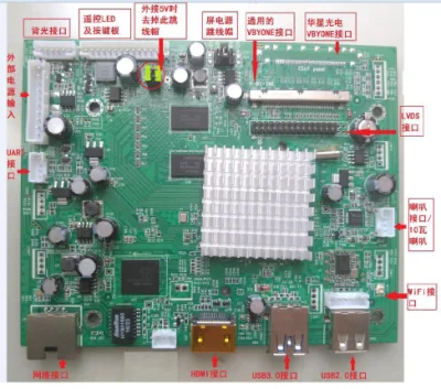 Плата PCB для цифровых табло с поддержкой Ethernet и выходом 4K