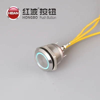  Штифт нерж. 1no IP67 Mini Flat Head Button Micro Переключатели 22 мм