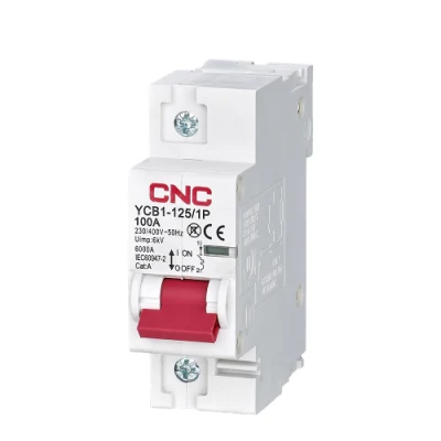  Ycb1-125 DIN-рейка AC 6ka 10ка 1p MCB 15A 20A 30A 80A 100A 125A подключаемый миниатюрный автоматический выключатель