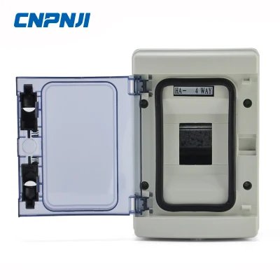Наружный водонепроницаемый ливень Ha 4~24way IP65 PC Plastic Electrical Распределительная коробка, установленная на распределительной панели коммутальной коробки MCB