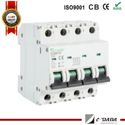6KA MCB6-63 DAB дома прерыватель цепи с маркировкой CE Сертификат CB