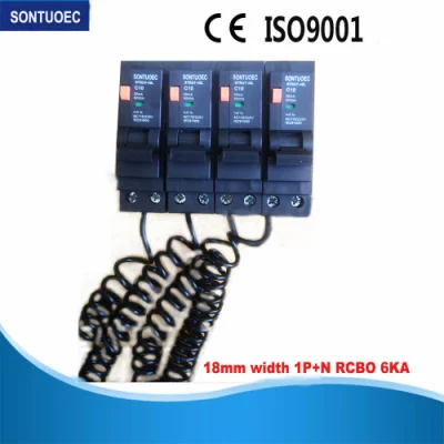 Горячая продажа 6ka Автоматический выключатель 40A 30mA MCB+RCBO УЗО