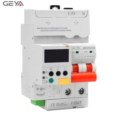  Geya Gyrc-Zn01 2p/32A Автоматический выключатель WiFi Smart Tuya однофазный Миниатюрный автоматический выключатель дистанционного управления на DIN-рейке Модульный MCB
