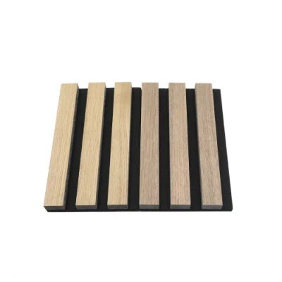 Панель акустического 3D-панели для панелей отделки Euyal Wood Veneer Slat с хорошим изображением Обслуживание