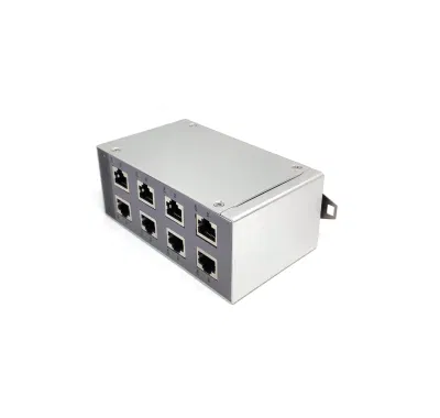Svlec 8 порта 24V DIN Mini 10 100 1000m промышленного стандарта Gigabit Ethernet сетевой коммутатор