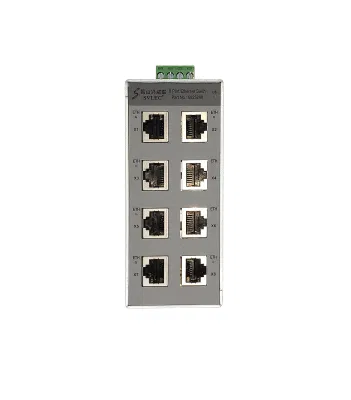 Svlec 8 порта 24V DIN Mini 10 100 1000m промышленного стандарта Gigabit Ethernet сетевой коммутатор